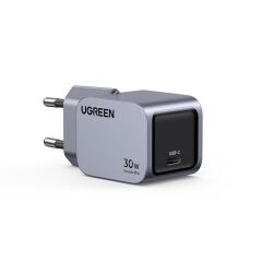 UGREEN Nexode Pro 30W GaN Hızlı Şarj Adaptörü USB‑C PD QC %95 Verimli Metalik Uzay Grisi (Model 35006)