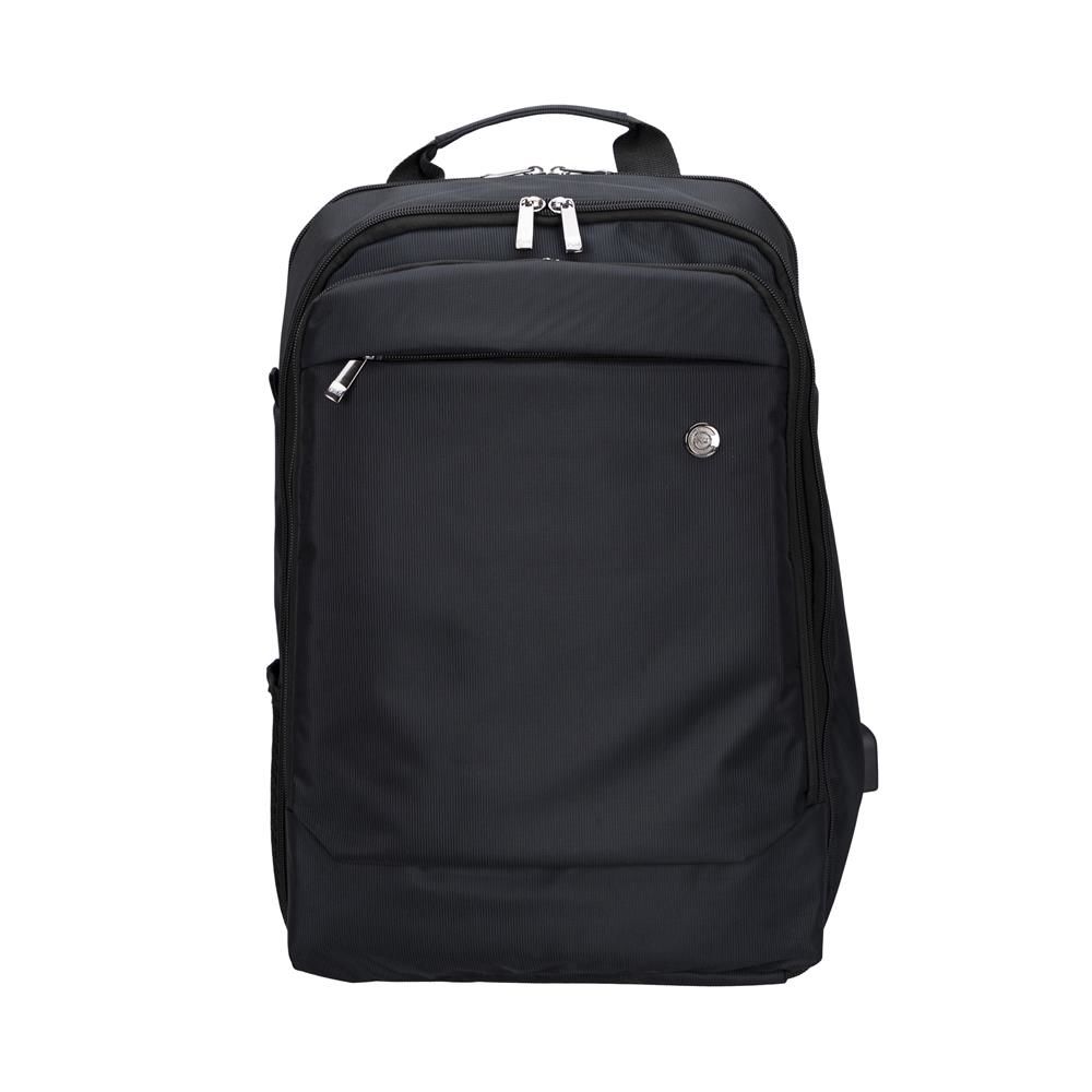 PLM Torino-Usb 17'' Siyah Notebook Sırt Çantası, USB Girişli, 17 İnç Laptop Uyumlu, Dayanıklı ve Ergonomik Tasarım