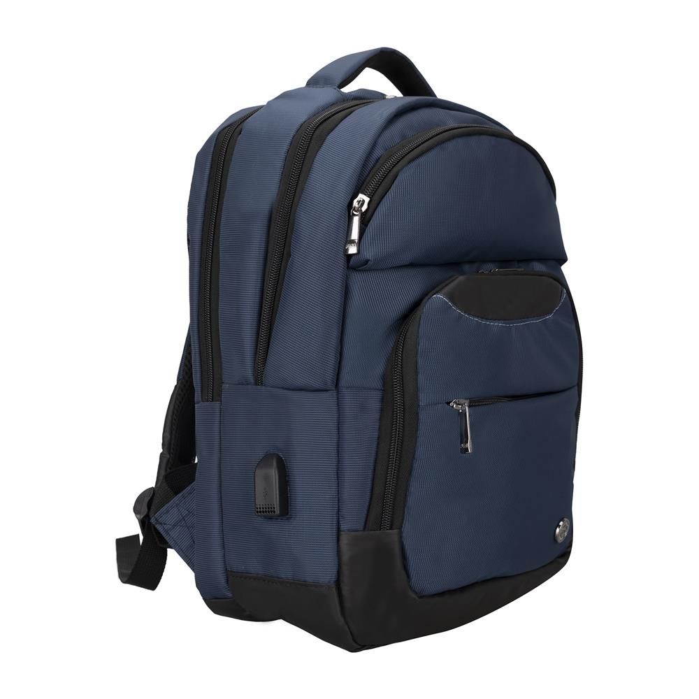 PLM Monza-USB 15.6'' Lacivert Notebook Sırt Çantası