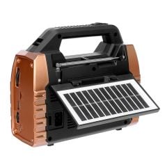 Mikado MDR-325 Ahşap USB-TF Destekli FM-AM-SW-BT Solar Power Bank 3 Band Klasik Radyo