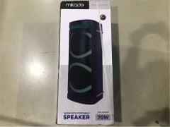 Mikado MD-261KP RMS 70W (35W+35W) 12V/5.5Ah RGB Işıklı USB-TF-FM-BT-TWS Toplantı Anfisi