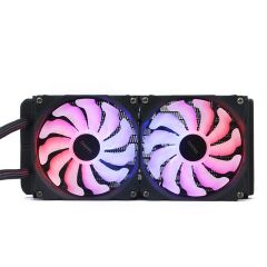 DARK DKCCW247 AQUAFORCE W247 240 mm 2×120 mm ARGB LED’li PWM Fanlı Bakır Tabanlı 250 W TDP İşlemci Sıvı Soğutma Sistemi (Intel LGA 1150/1151/1155/1156/1200/1366/1700/2011/2066 & AMD AM2/AM3/AM3+/AM4/AM5/FM1/FM2/FM2+)
