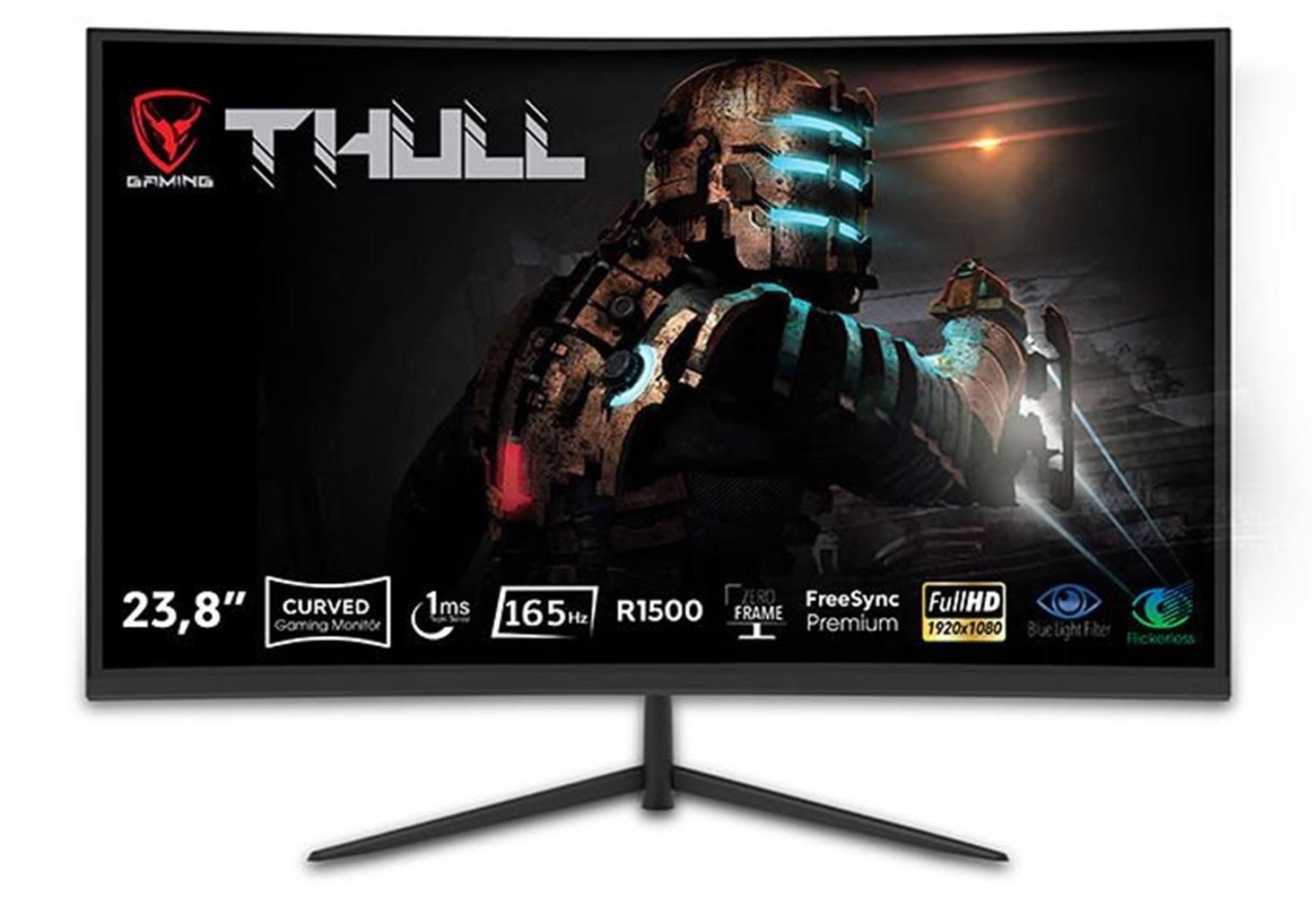 Thull 23,8'' TG-238C 1ms 165Hz FHD HDR300 VA Frameless Curved Gaming LED Monitör