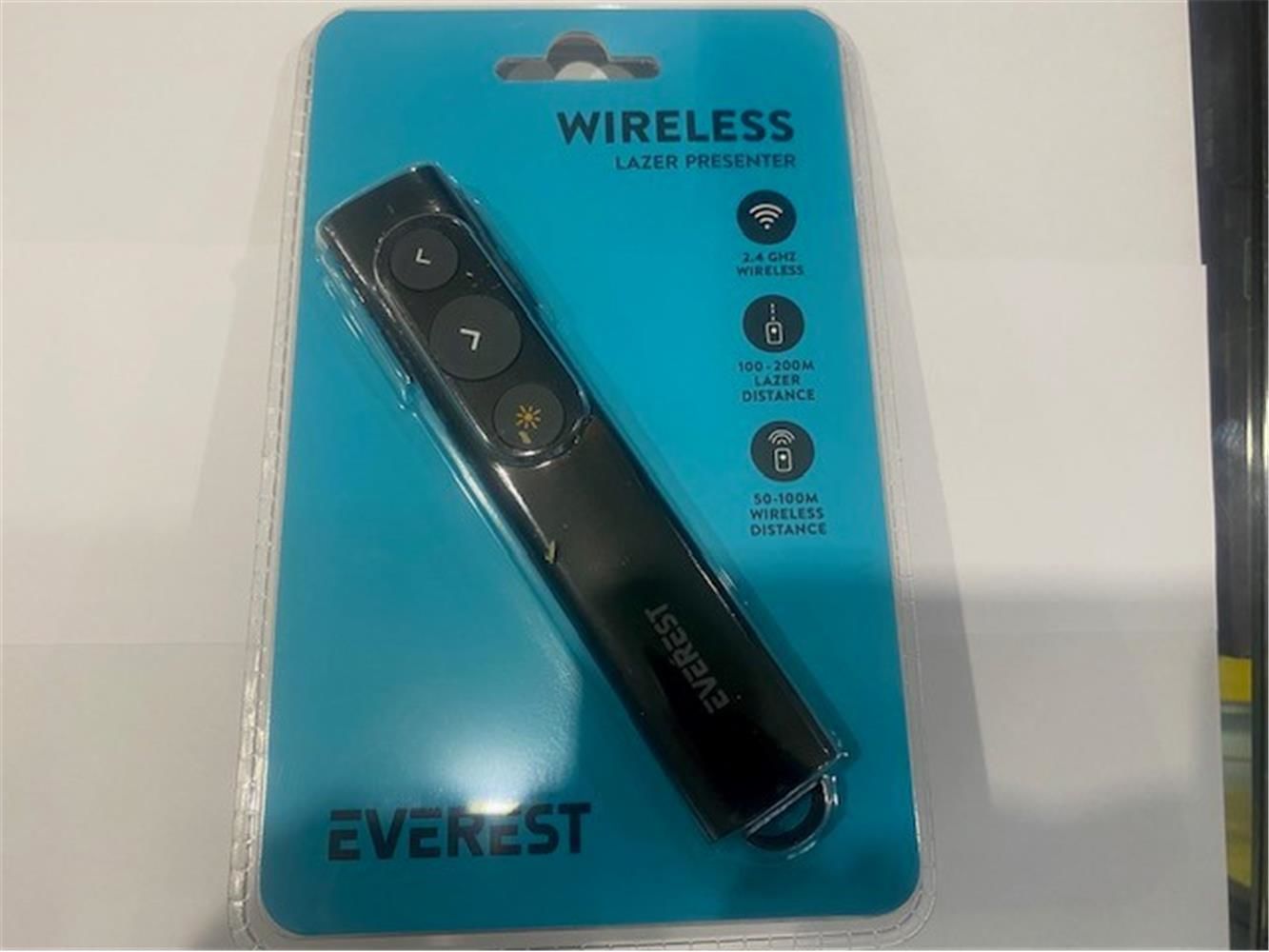 Everest TBA-11 2.4GHz Kablosuz Type-C Profesyonel Sunum Cihazı (100-200m Lazer, 50-100m Wireless)