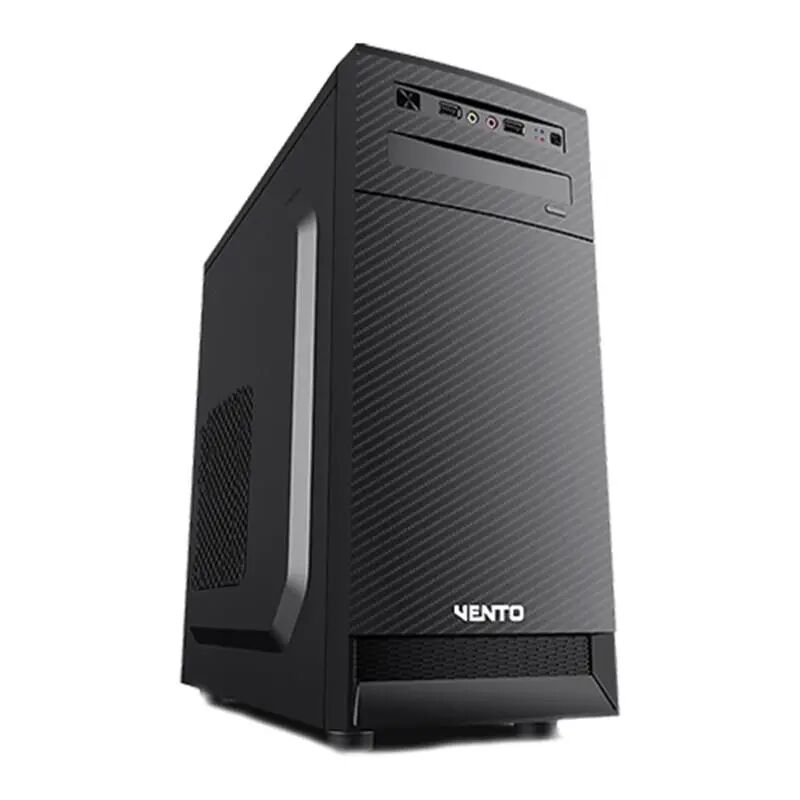 VENTO TA‑K62 550W Güç Kaynağı 1×80mm Fan 2×USB 3.0 Ön Panel ATX/Micro‑ATX/Mini‑ITX Uyumlu 410×180×420 mm Midi Tower Siyah Kasa