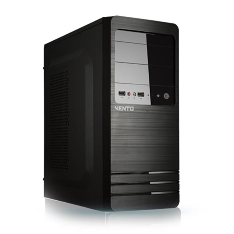 VENTO VS114F PEAK 400W 1X80MM FAN USB 3.0 ATX Tower Siyah Piano‑Black Ön Panel Midi‑Tower Kasa