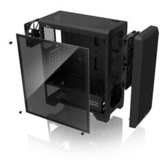 ZALMAN S2 TG ATX Midi Tower Siyah Kasa – PSU Yok, 1×120 mm Fan için Slot Hazır, Tempered Glass Yan Panel, ATX/mATX/Mini‑ITX Uyumlu, 7 PCI Slot, 2×3.5″ + 2×2.5″ Sürücü Yuvası, Maks PSU 180 mm, Maks GPU 330 mm