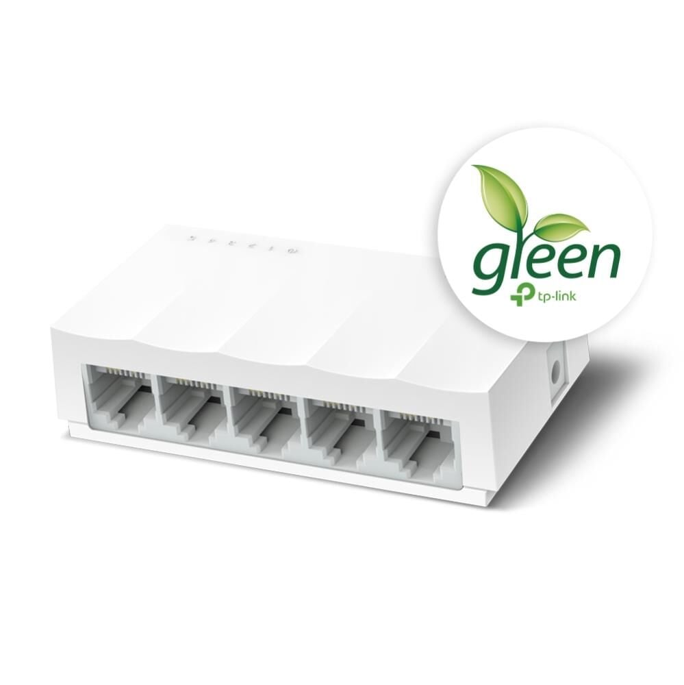 TP-LINK LS1005 5×10/100 Mbps RJ45 Fanless Yönetimsiz Masaüstü Switch – Plastik Kasa