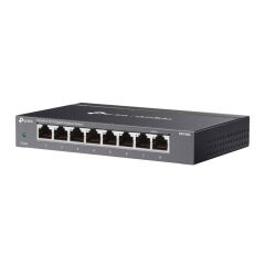 TP‑Link Omada DS108G 8×10/100/1000 Mb/s Gigabit RJ45 Fanless Metal Kasa Masaüstü/Wall‑Mount Switch (QoS, IGMP Snooping, Loop Prevention)