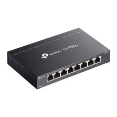 TP‑Link Omada DS108G 8×10/100/1000 Mb/s Gigabit RJ45 Fanless Metal Kasa Masaüstü/Wall‑Mount Switch (QoS, IGMP Snooping, Loop Prevention)