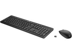 HP 230 18H24AA Kablosuz Klavye + Mouse Set 2.4GHz Siyah (2 x AAA Keyboard, 1 x AA Mouse)