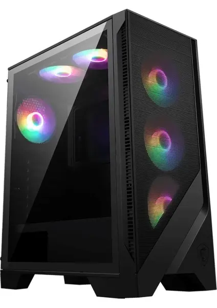MSI MAG FORGE 120A AIRFLOW Temperli Cam RGB Atx Mid Tower Kasa PSU YOK