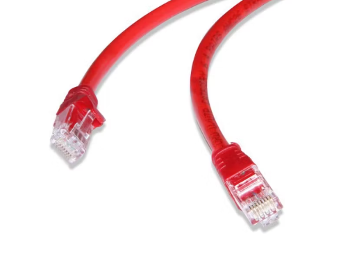 FLAXES FNK-6003K CAT6 30cm 24AWG Kırmızı Patch Network Ethernet Kablosu Gigabit RJ45 Kısa Ağ Kablosu