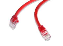 FLAXES FNK-6003K CAT6 30cm 24AWG Kırmızı Patch Network Ethernet Kablosu Gigabit RJ45 Kısa Ağ Kablosu