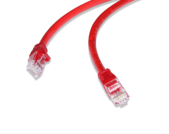 FLAXES FNK-6003K CAT6 30cm 24AWG Kırmızı Patch Network Ethernet Kablosu Gigabit RJ45 Kısa Ağ Kablosu
