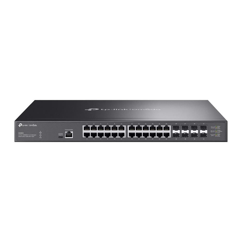 Omada Tp-Link TL-SX3832 24 Port 10G RJ45 + 8 Port SFP L3 Yönetilebilir Switch