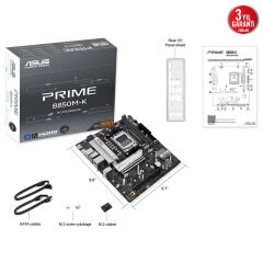 Asus Prime B850M-K AMD B850 AM5 DDR5 8400MHz (OC) HDMI M.2 mATX Anakart