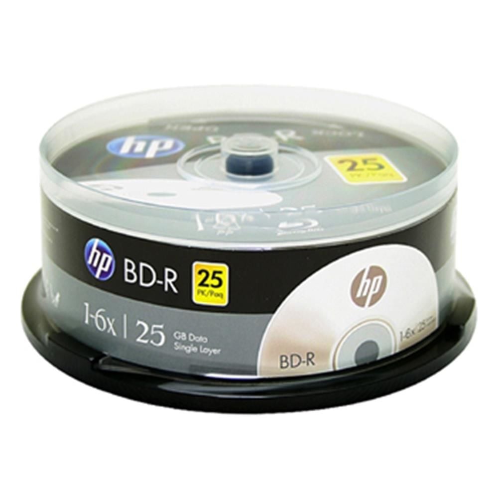 HP Blu-Ray BD-R 6X 25GB 25’li Cake Box Printable