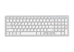 Everest KB-80W Beyaz-Gümüş 2.4Ghz Ultra İnce Q Kablosuz Klavye