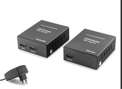 Hadron HDX1369 HDMI Extender 150 Metre 1080p Loop Out (RJ45 CAT5e/6 Üzerinden) - Siyah