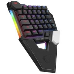 Rampage KB-277 OMNI Siyah Örgülü Type-C RGB 6 Modlu Q Mini Gaming Klavye