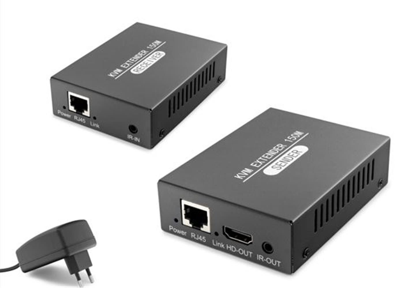 Hadron HDX1377 150 Metre HDMI KVM Extender 1080p Full HD (Cat5e/6/7 Üzerinden Uzatma) Siyah