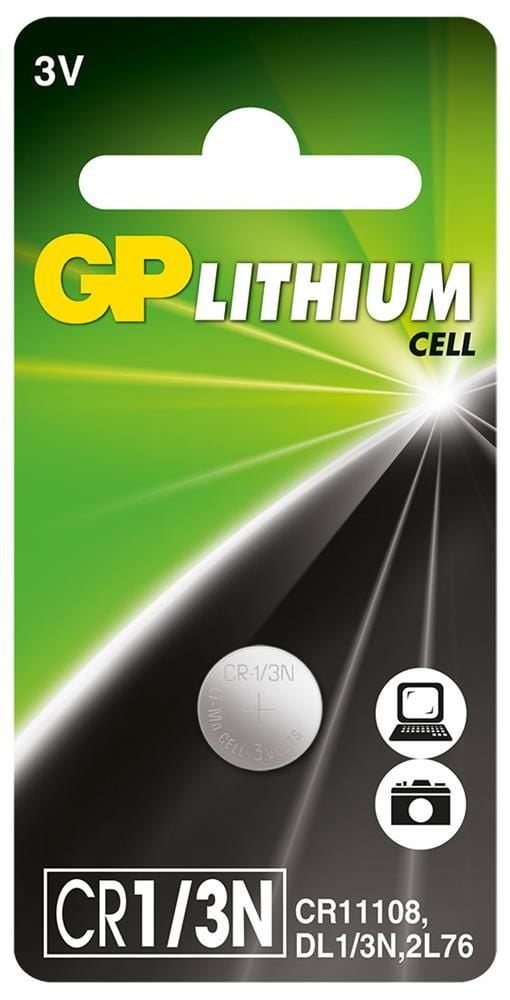 GP CR1/3N 3V Lityum Düğme Pil - Tekli Paket (CR11108 / 2L76 / DL-1/3N Uyumlu)