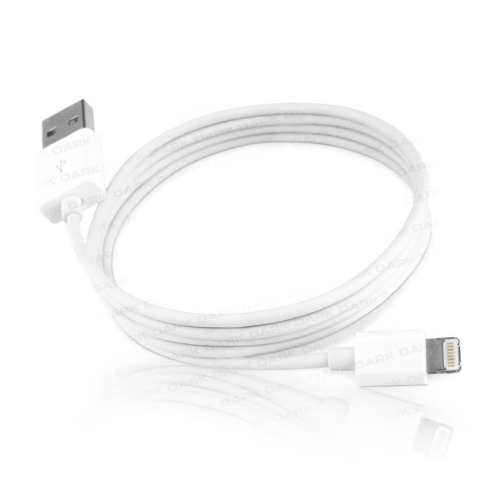 Dark DK-AC-IPCB100LT USB-A to Lightning iPad ve iPhone Şarj ve Veri Kablosu 1m - Beyaz