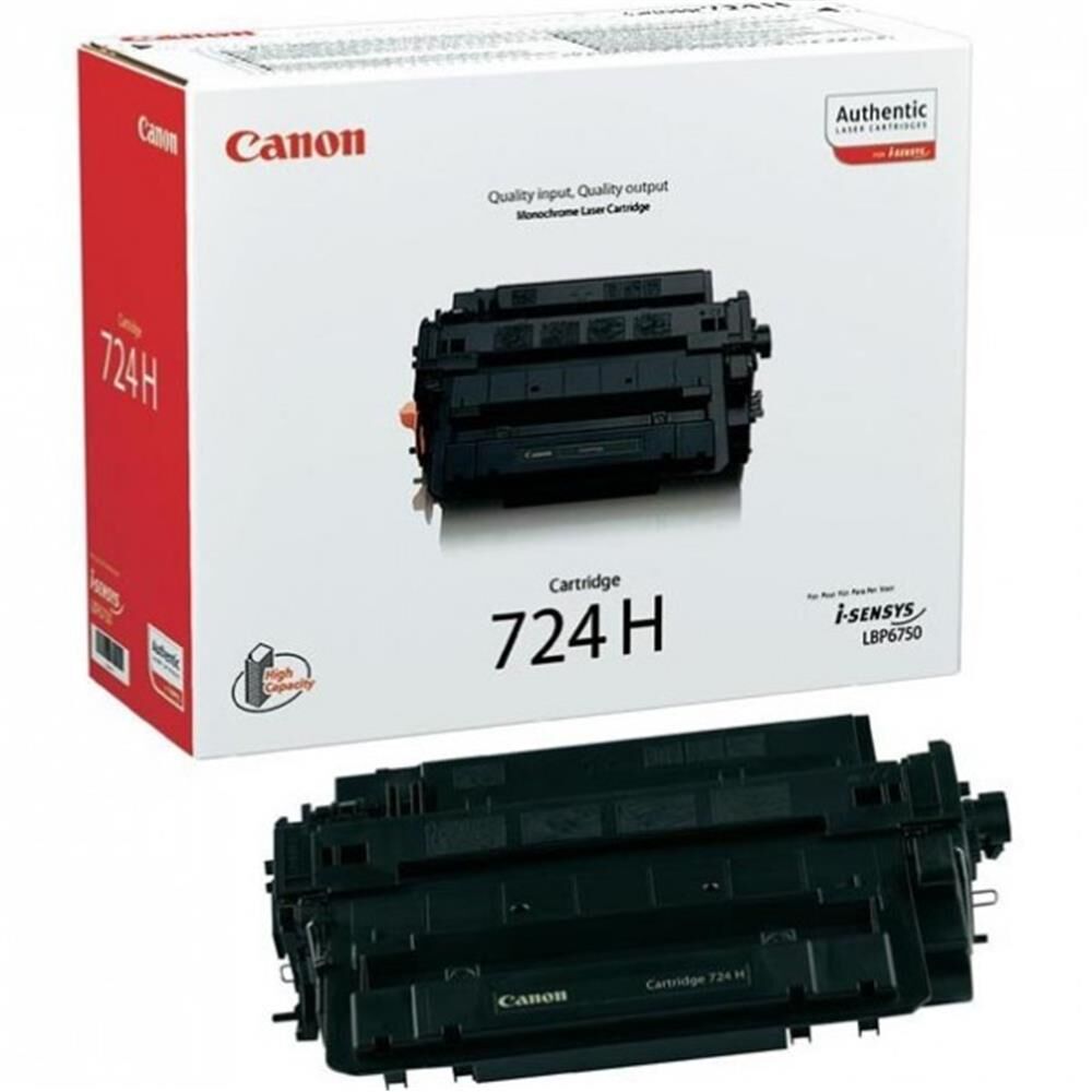 Canon CRG-724H Siyah (Black) Yüksek Kapasiteli Orijinal Toner Kartuşu - 12.500 Sayfa