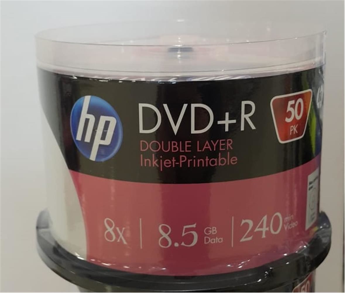 HP DVD+R DL 8.5GB Printable 50’li Cakebox