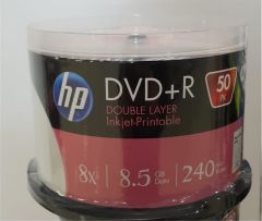 HP DVD+R DL 8.5GB Printable 50’li Cakebox
