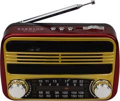 Everton RT-310BT Nostaljik Radyo Bluetooth FM/USB/TF/AUX Destekli Şarjlı Müzik Kutusu