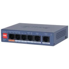 Dahua CS4006-4ET2GT-60 Cloud Managed Switch 6 Port (4x10/100 Mbps PoE + 2x10/100/1000 Mbps Uplink) 60W