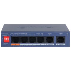 Dahua CS4006-4ET2GT-60 Cloud Managed Switch 6 Port (4x10/100 Mbps PoE + 2x10/100/1000 Mbps Uplink) 60W