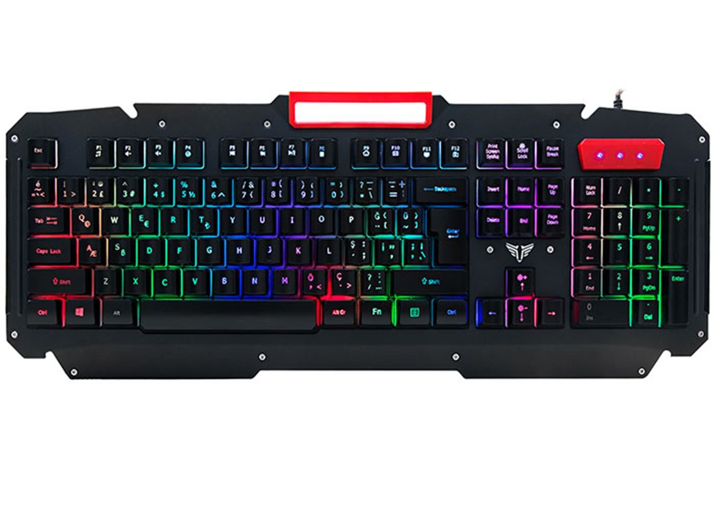 Everest KB-R800 METAFOR USB Gökkuşağı Aydınlatmalı Q Metal Yüzey Gaming Klavye