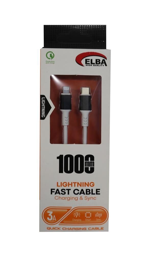 Elba ELB-39 L20 1 Metre USB-C to Lightning (iPhone) Hızlı Şarj ve Veri Kablosu - Beyaz