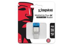 Kingston FCR-ML3C MobileLite DUO 3C USB-A + USB-C microSDHC / SDXC Kart Okuyucu
