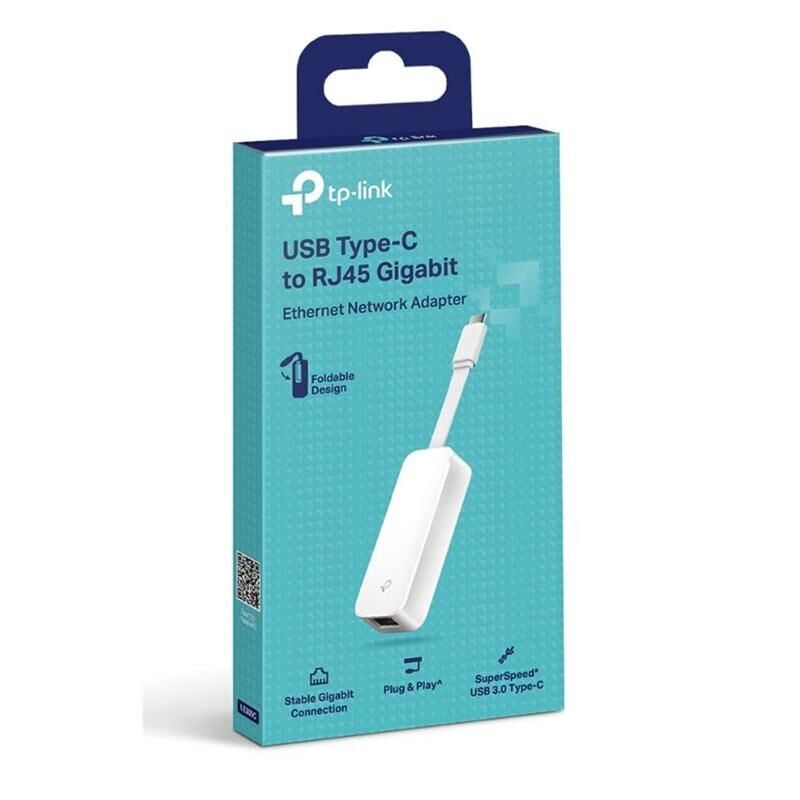 TP‑LINK UE300C USB 3.0 Type‑C → Gigabit Ethernet Ağ Adaptörü