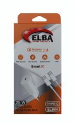 Elba ELB-2705 45W PD/QC Hızlı Şarj Destekli Beyaz USB-C Ev Şarj Başlığı