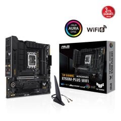 ASUS TUF GAMING B760M-PLUS WIFI Intel B760 LGA1700 DDR5 7200MT/s (OC) mATX Anakart