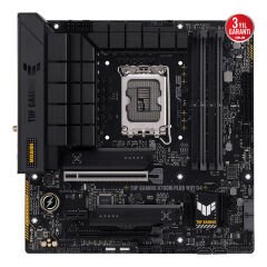 Asus TUF Gaming B760M-PLUS WIFI D4 Intel B760 LGA1700 DDR4 5333MHz(OC) mATX Anakart