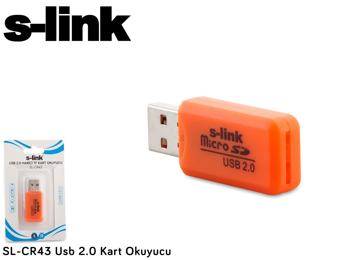 S-Link SL-CR43 USB 2.0 Kart Okuyucu