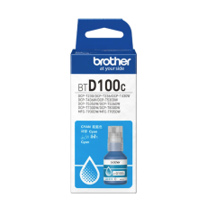 Brother BTD100C Cyan (Mavi) Orijinal Şişe Mürekkep - 5.000 Sayfa - BT-D100C