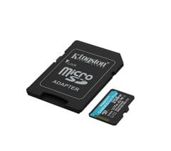 KINGSTON 256GB CanvasGo+ microSDXC 200MB/s A2 U3 V30 Card + Adaptör