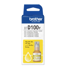 Brother BTD100Y Sarı (Yellow) Orijinal Şişe Mürekkep - 5.000 Sayfa - BTD100Y / D100Y