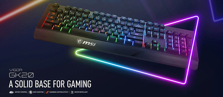 MSI VIGOR GK20 MEKANIK HISLI RGB TURKCE GAM KLAVYE