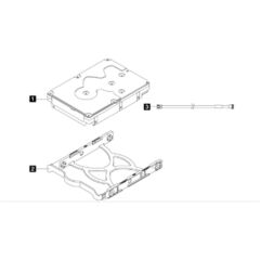 Lenovo ThinkSystem 2TB 7.2K SATA 6Gbps Non-Hot Swap 512n 3.5 inç Sunucu Sabit Diski - 4XB7A77446