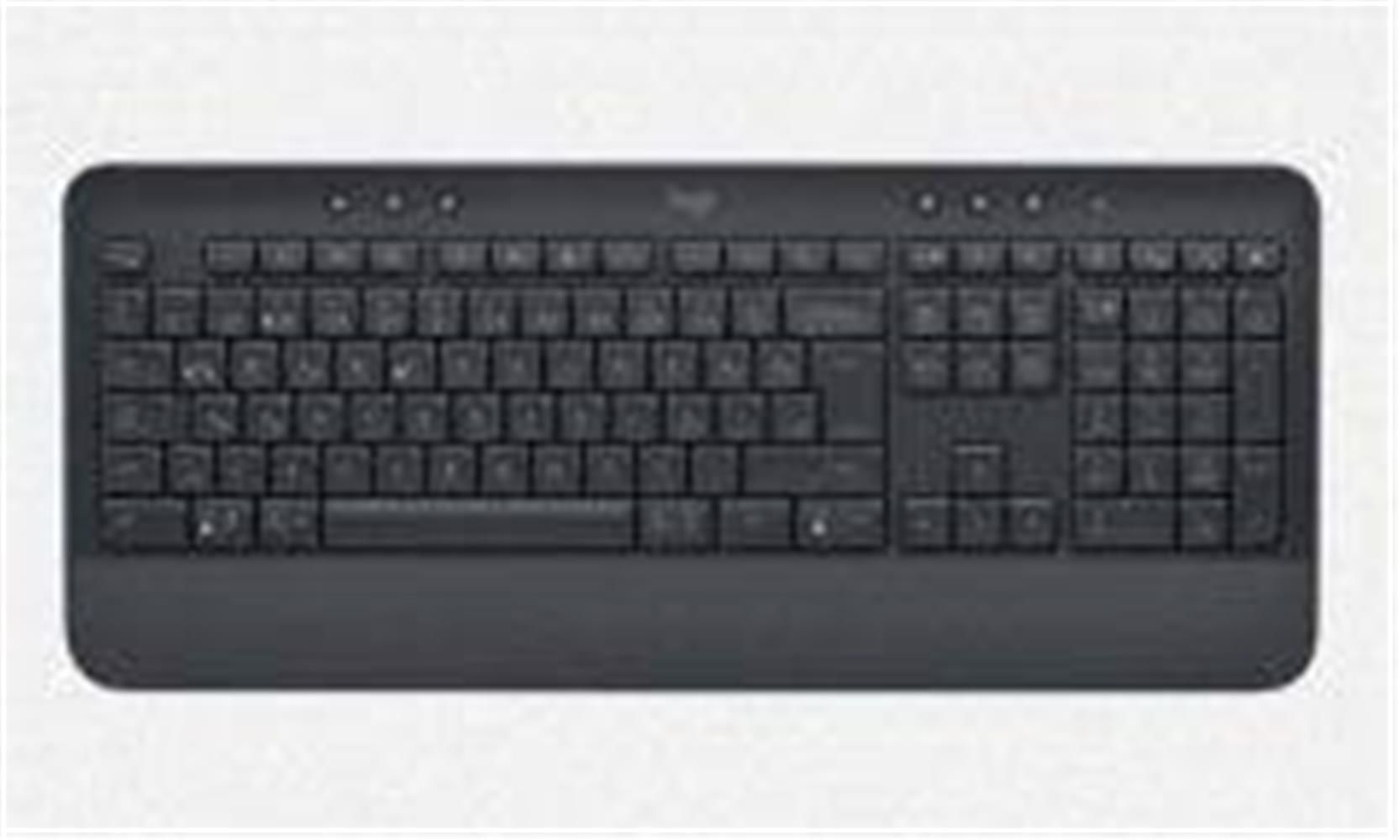 Logitech K650 Signature Kablosuz Siyah Q Klavye (Bilek Destekli, 920-010919)
