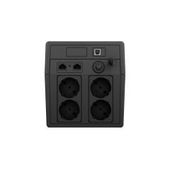 Tescom Leo 1000VA Line Interactive UPS (2x 7Ah Akü, LCD Panel)
