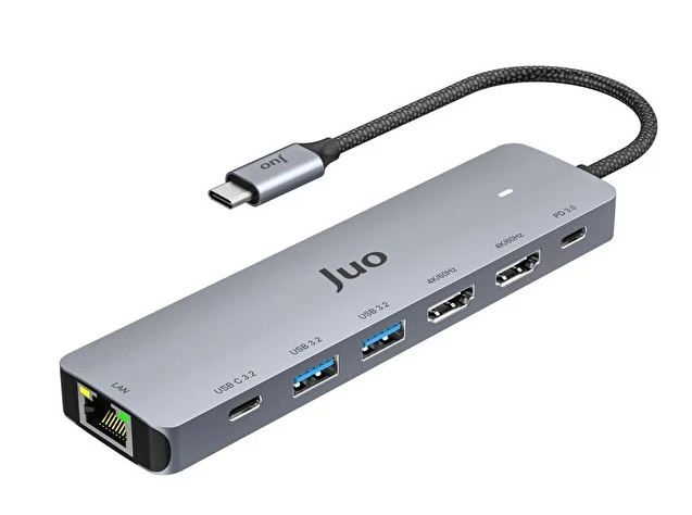 Vcom CUE68 Type-C Çoklayıcı Docking Station 2x HDMI 4K@60Hz + Gigabit LAN + 2x USB 3.0 + 2x Type-C 10Gbps + SD/TF + PD 100W Hub